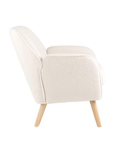 Кресло Stool Group Ричи тедди Белый