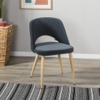Кресло R-home Lars Diag grey/нат.дуб
