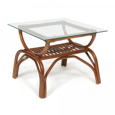 Столик кофейный Tetchair VENICE 53x46x45 см, coco brown коричневый кокос
