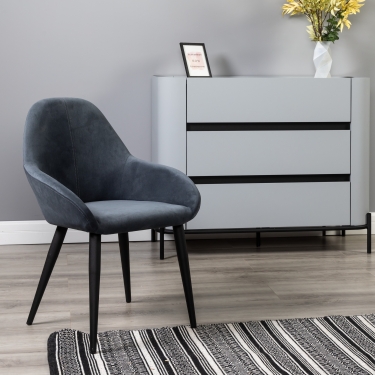 Стул R-home Kent Diag grey/черный