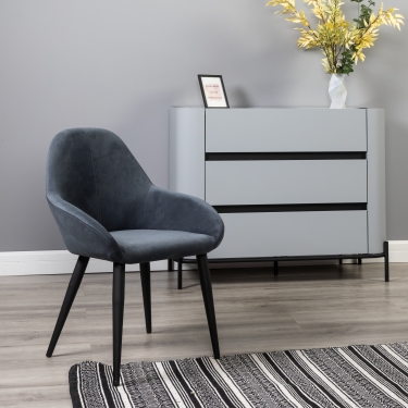 Стул R-home Kent Diag grey/черный