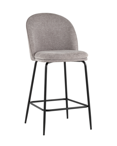 Стул полубарный Stool Group Echo Светло-серый