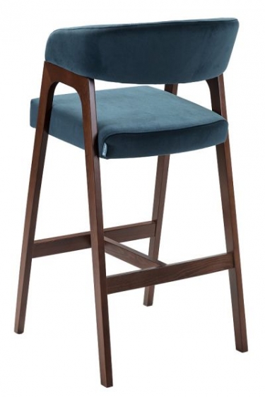 Кресло барное R-home Baxter Б Blue/Темный орех