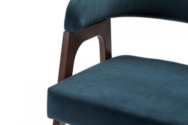 Кресло барное R-home Baxter Б Blue/Темный орех