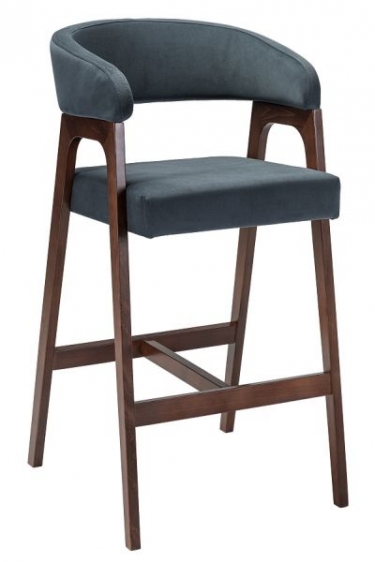 Кресло барное R-home Baxter Б Grey/Темный орех