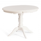 Стол Tetchair STEFANO бук, мдф, 100+30x80x77см, Ivory white
