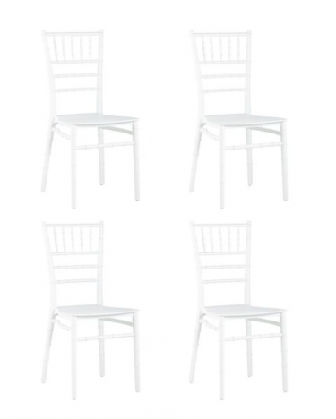 Стул Stool Group Chiavari Кьявари пластик белый 4 шт. комплект