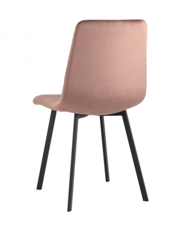 Комплект из двух стульев Stool Group Chilly велюр пыльно-розовый 2 шт.