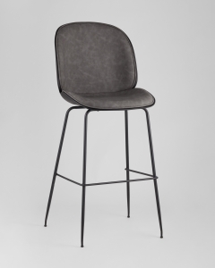 Стул барный Stool Group Beetle PU со спинкой серый 2 шт