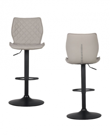 Стул барный Stool Group Dome экокожа серый 2 шт