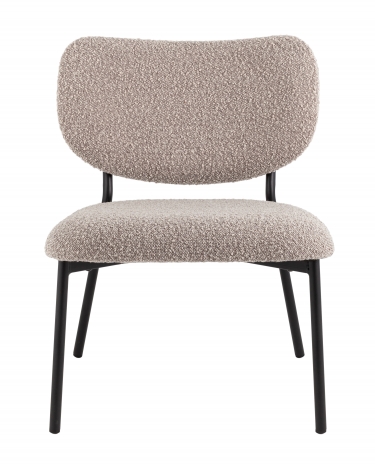 Кресло лаунж Stool Group Jamie букле серый