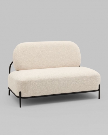 Диван Stool Group Стоун new ткань букле молочный