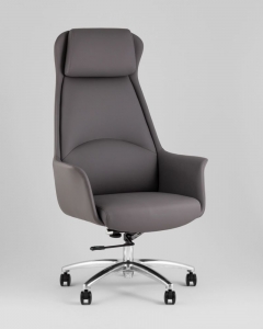 Кресло руководителя Stool Group TopChairs Viking NEW серое