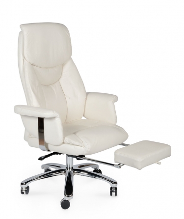 Кресло офисное Норден Парламент H-2021-70-5 ivory leather Слоновая кость