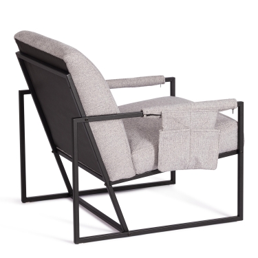 Кресло Tetchair Charli LUX/Чарли Люкс велюр/букле, VT shape silver, 70х80х82 см