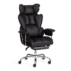 Кресло Tetchair Comfy CR кож/зам, черный