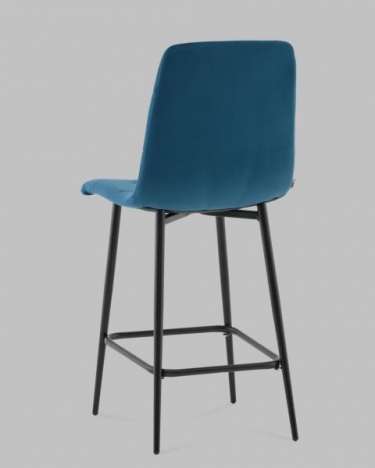 Стул полубарный Stool Group Одди ПБ велюр синий