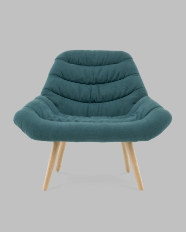 Кресло Stool Group Олби Страйпс темно-бирюзовый