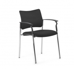 Кресло на опорах Profoffice Pinko plastic 4legs Dollaro 501 black Arms