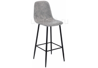 Барный стул  Drop Black-grey