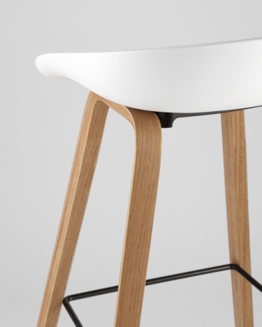 Барный стул Stool Group Libra Soft с подушкой Белый