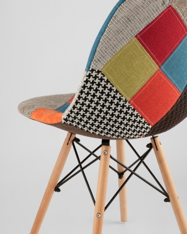 Стул Stool Group Eames DSW Пэчворк