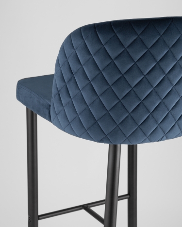 Барный стул Stool Group Оскар велюр Сине-зеленый