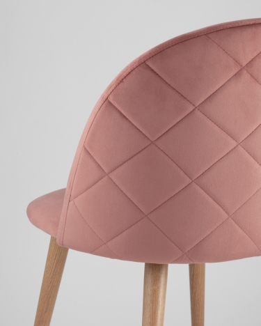 Стул Stool Group Лион с ромбами Розовый