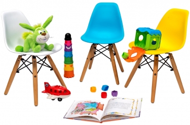 Стул Stool Group EAMES DSW детский Голубой