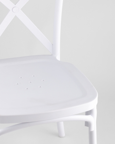 Стул пластиковый Stool Group Кроссбэк Белый