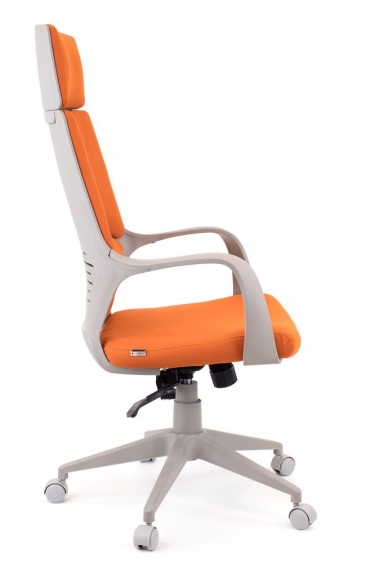 Кресло руководителя Everprof Trio Grey TM ткань Оранжевый