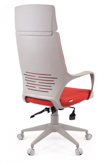 Кресло для руководителя Everprof Everprof Trio Grey TM Ткань Красный
