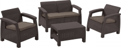Зона отдыха CURVER Corfu set Коричневый