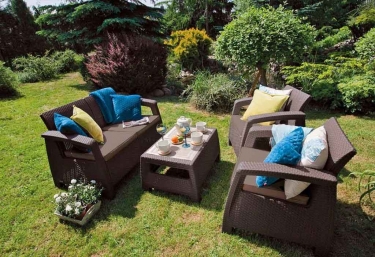 Зона отдыха CURVER Corfu set Коричневый