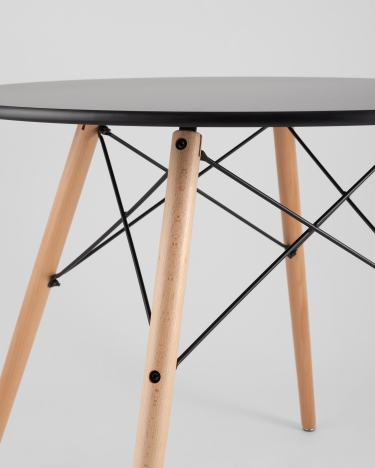 Стол обеденный Stool Group DSW D80 Черный
