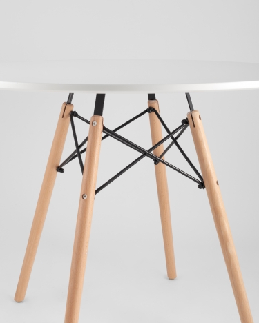 Стол обеденный Stool Group DSW D90 Белый