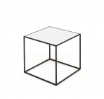 Стол кофейный Profoffice FESTA 4040 white black Белый Черный