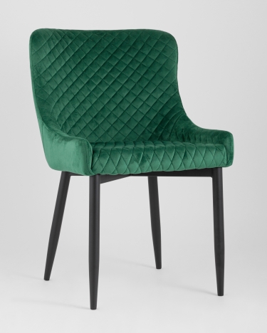 Стул мягкий Stool Group Ститч Изумрудный