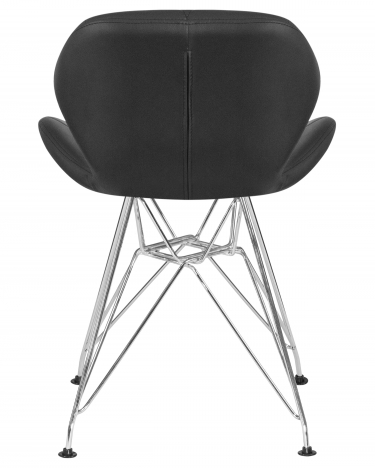 Стул обеденный DOBRIN DOBRIN BUTTERFLY CHROME Черный