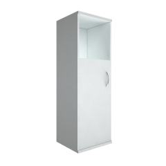 Шкаф средний узкий левый Рива Riva А.СУ-2.2 Л Клен/Металлик