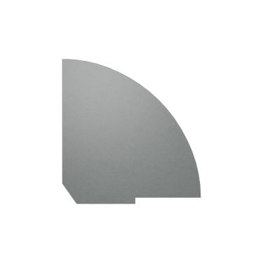 Полка для стойки угловой завершающий элемент Riva А.РС-5.2 Белый