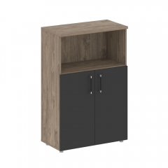 Шкаф средний широкий Рива SHIFT SK.ST-2.1 Тиквуд Темный/Антрацит