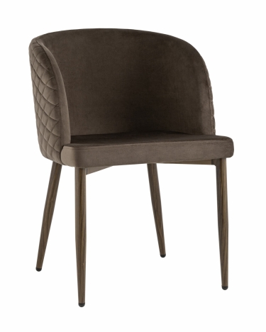 Стул Stool Group Оскар wood велюр Коричневый