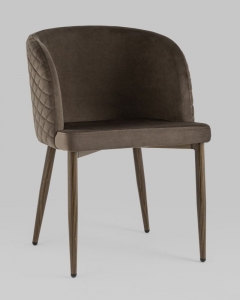Стул Stool Group Оскар wood велюр Коричневый
