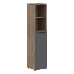 Шкаф колонка с глухой средней дверью Skyland MORRIS TREND MHC 42.6 Антрацит/Кария Пальмира