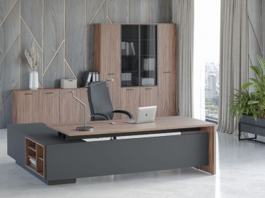 Стол письменный на опорной креденции POINTEX DALI DLI37210332 Орех Антрацит