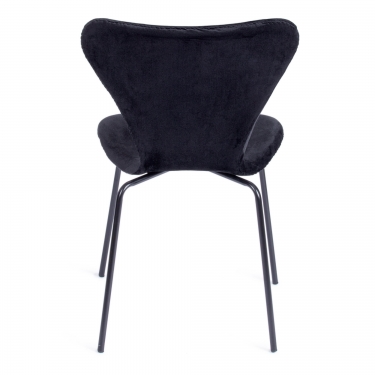 Стул Tetchair Jacobsen SOFT mod DC 103 / 1 шт. в упаковке металл/флок, 59x45.5x84.5, черный