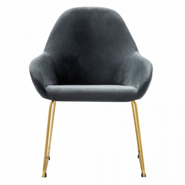 Стул R-home Kent Diag grey/Линк золото