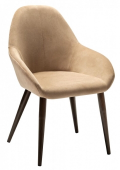 Стул R-home Kent Diag beige/т.орех