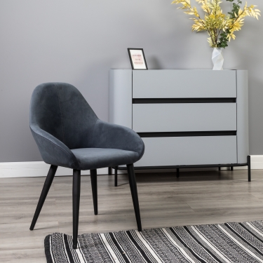 Стул R-home Kent Diag grey/черный
